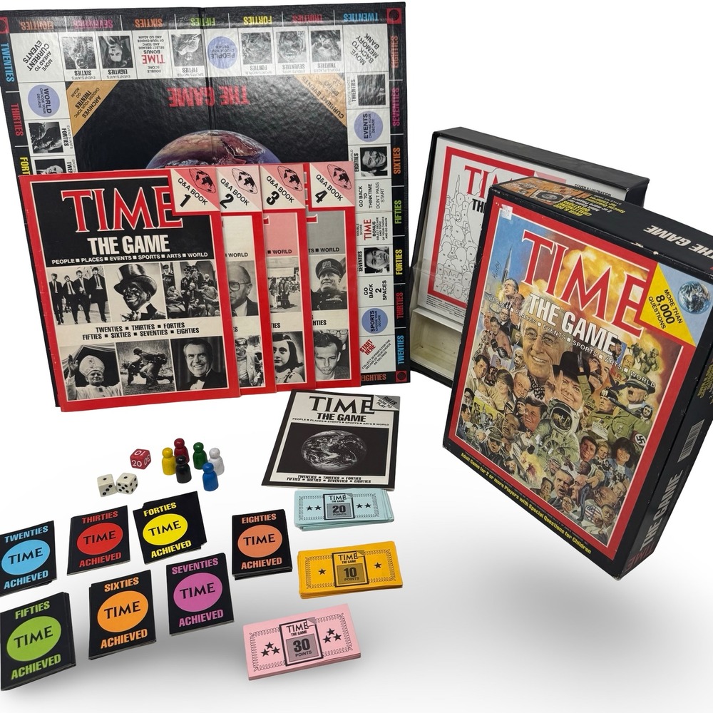 TIME The Game Vintage Board Game 1983 Hansen Co COMPLETE SET Collectors Games